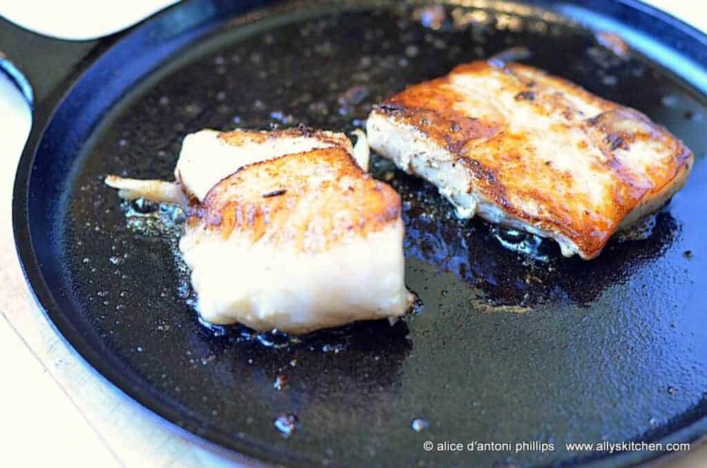 ~pan seared sea bass & mahi mahi~