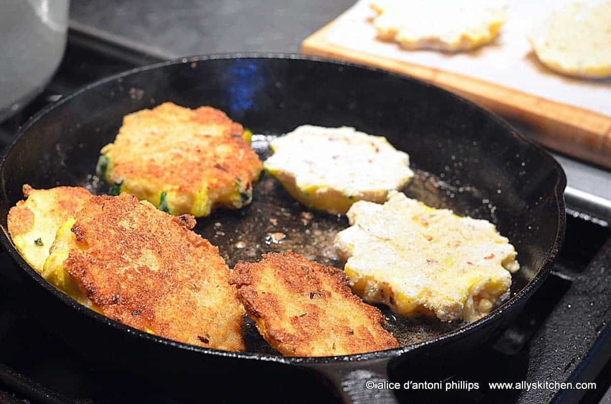 buttermilk drenched crispy fried flying saucer squash