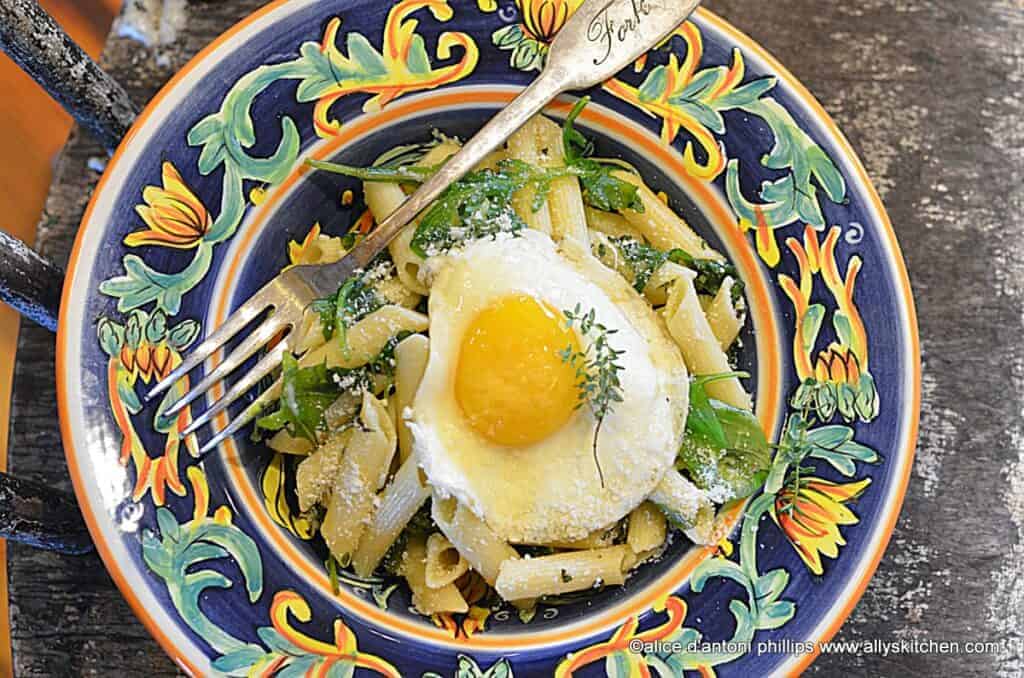 ~fresh herb arugula penne pasta & Parmesan~