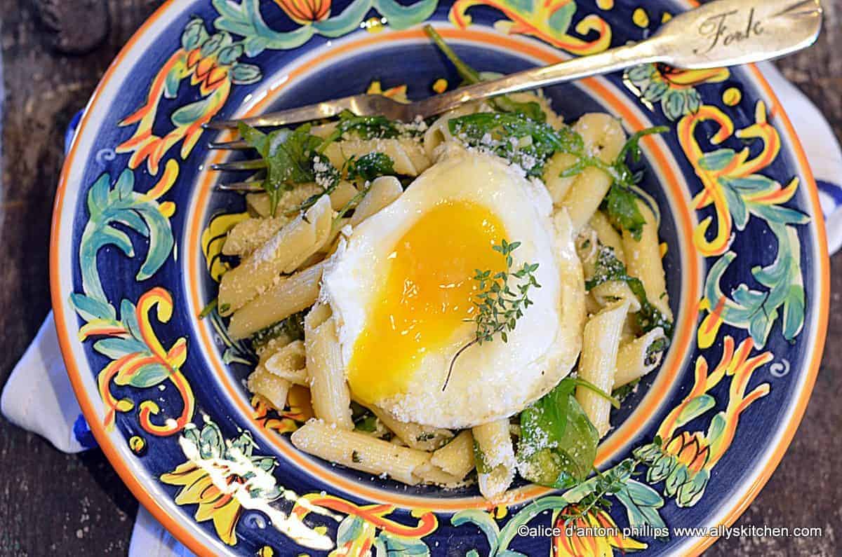 ~fresh herb arugula penne pasta & Parmesan~