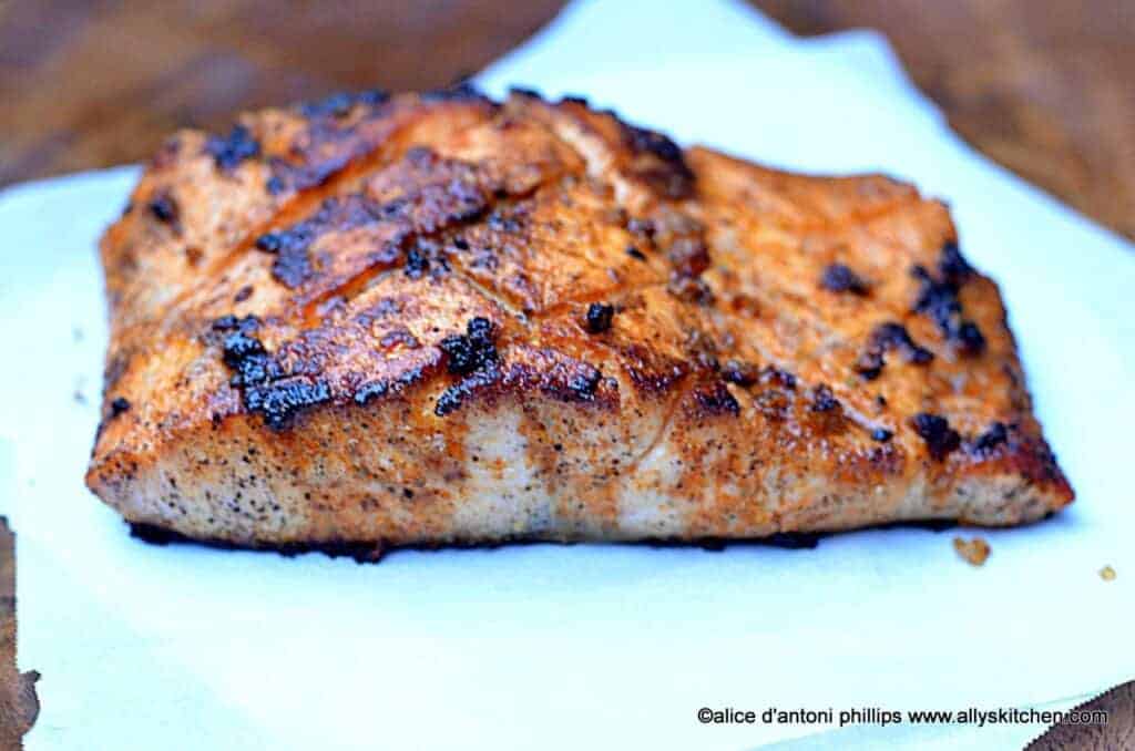 ~creole seasoned pan seared salmon~