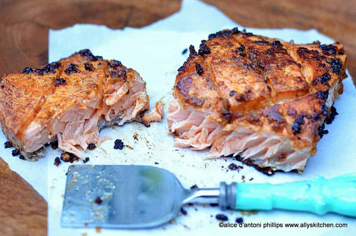 ~creole seasoned pan seared salmon~