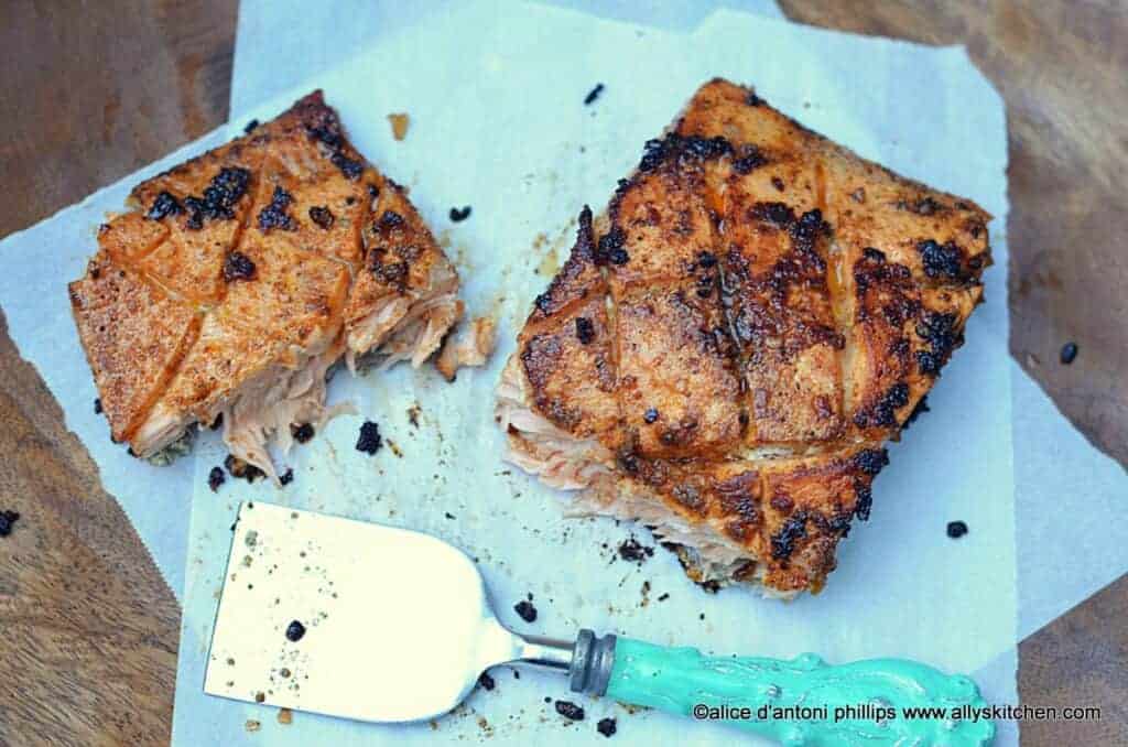 ~creole seasoned pan seared salmon~