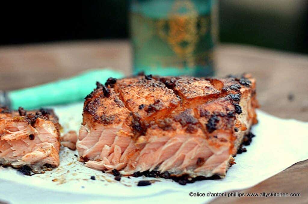 ~creole seasoned pan seared salmon~