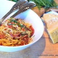 Pasta Alla Carbonara with Chives