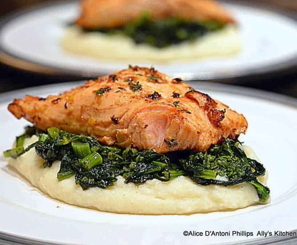 ~lemon thyme salmon & sides~