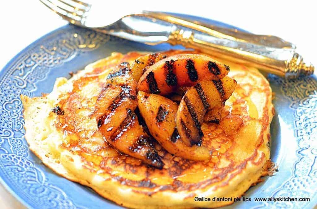 cardamom & cloves grilled peaches~