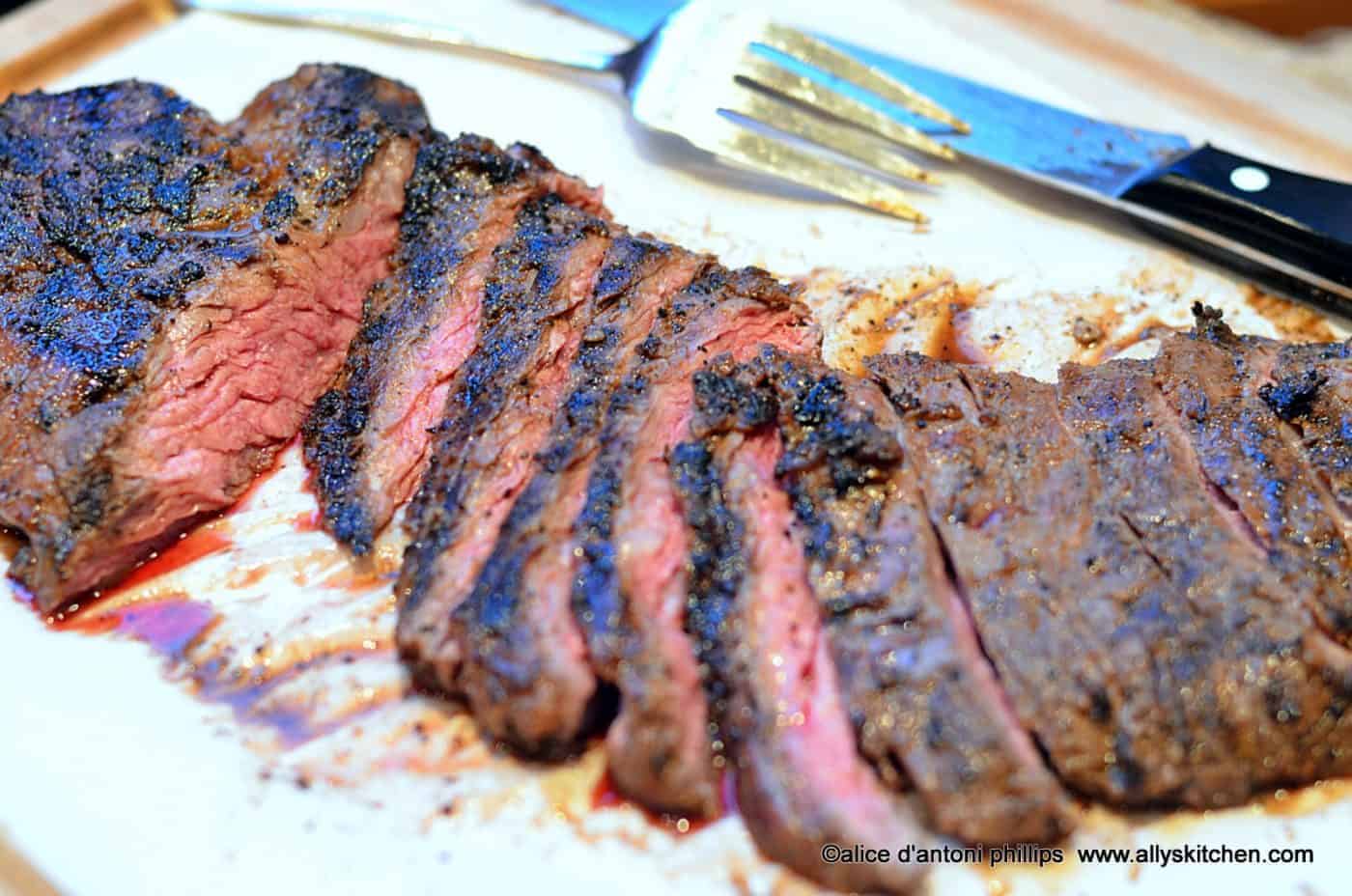 ~grilled spicy smokey skirt steak~