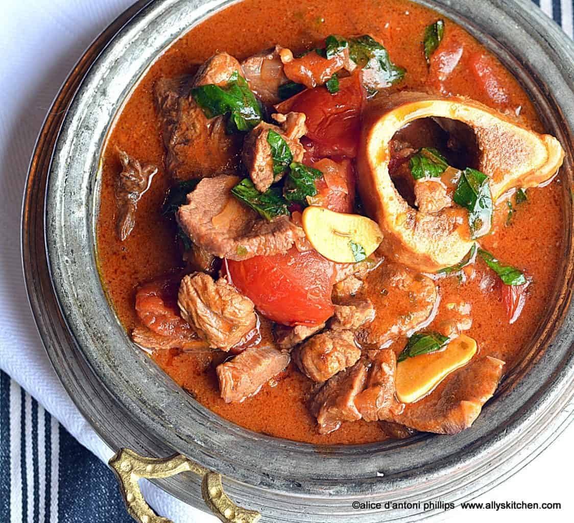 ~tomato garlic basil beef stew~