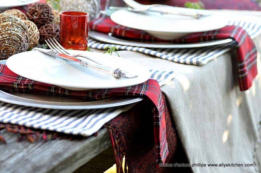 cozy holiday tables