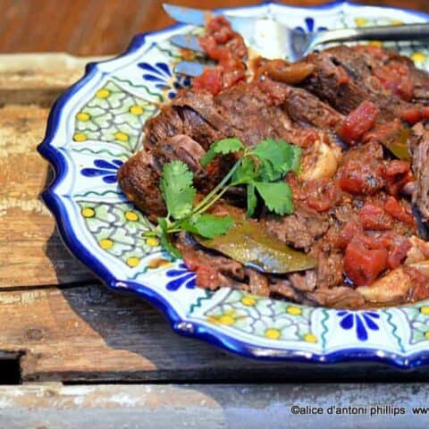 slow cooked cuban skirt steak