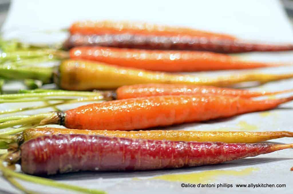 roasted maple dijon carrots