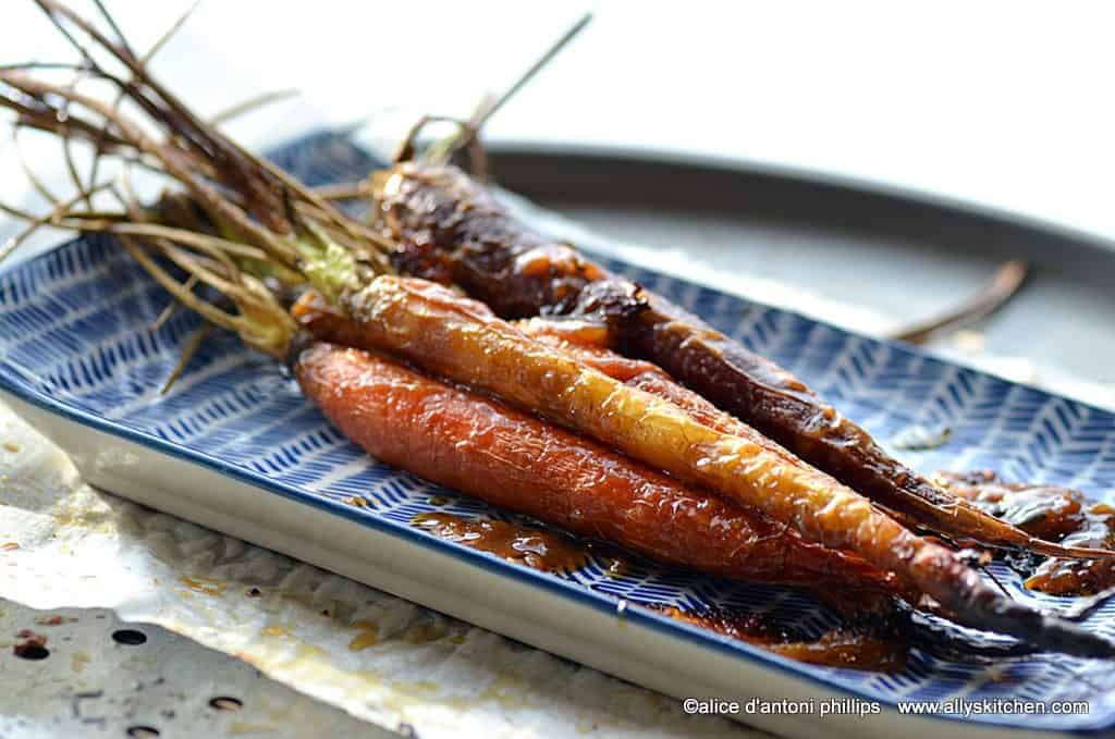 roasted maple dijon carrots
