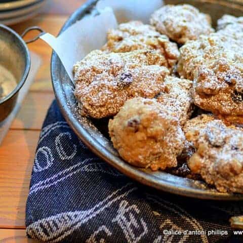 bourbon drenched raisin nut oatmeal cookies