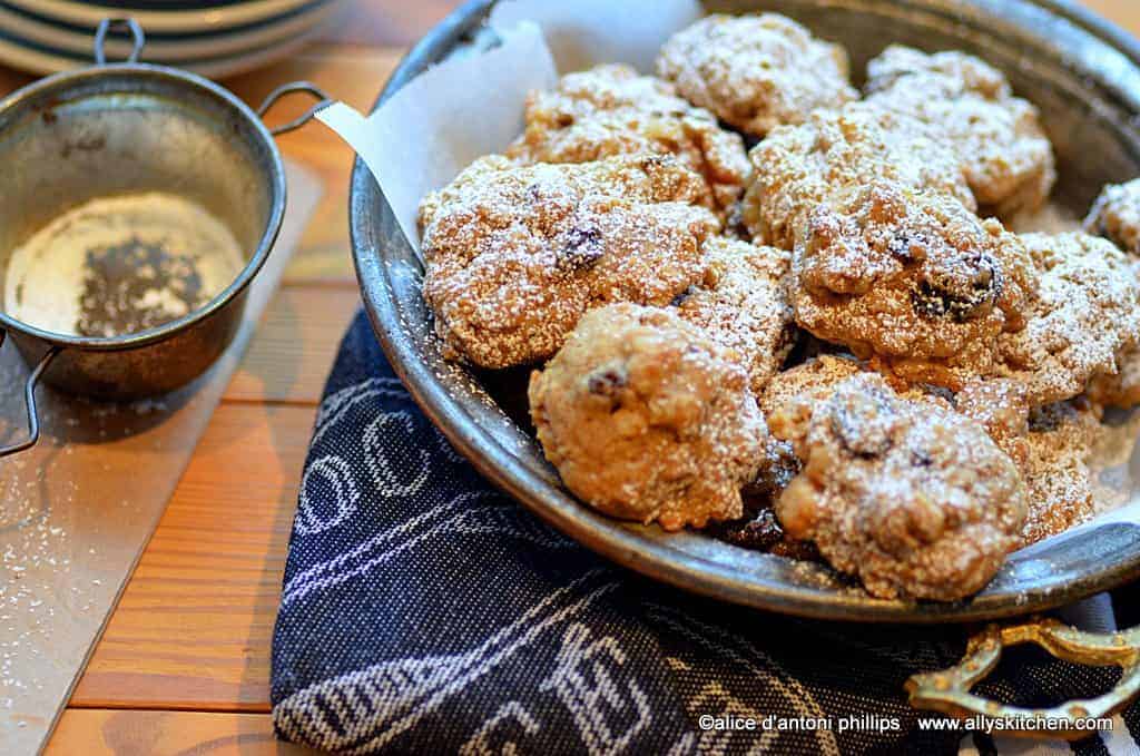 bourbon drenched raisin nut oatmeal cookies