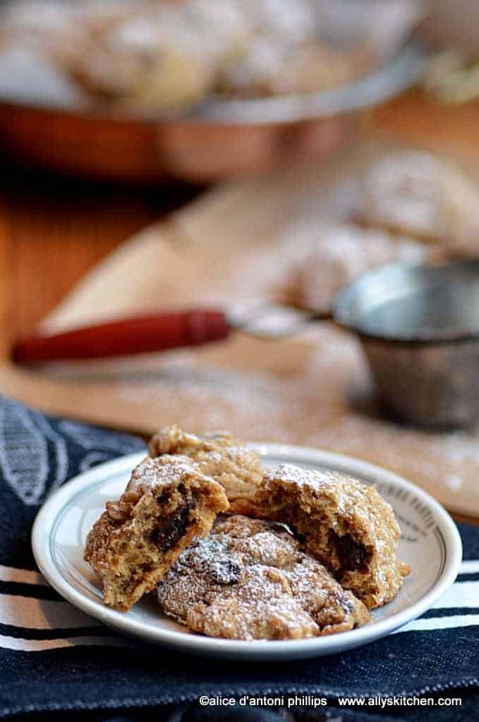 bourbon drenched raisin nut oatmeal cookies