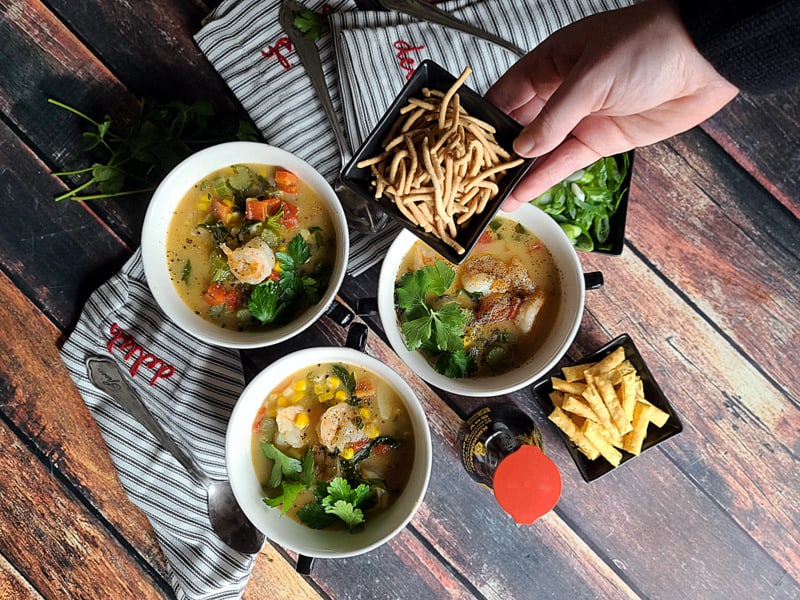 spicy coconut shrimp soup