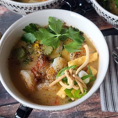 spicy coconut shrimp soup