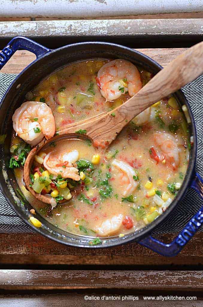 spicy coconut shrimp soup | Ally's Kitchen