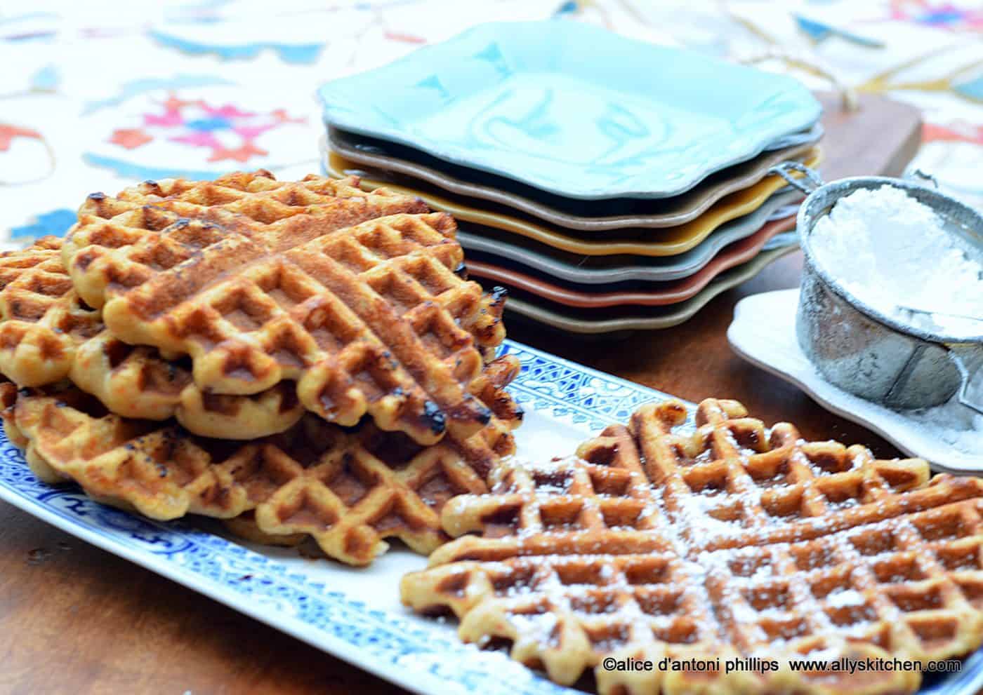 carrot cake pineapple date nut waffles