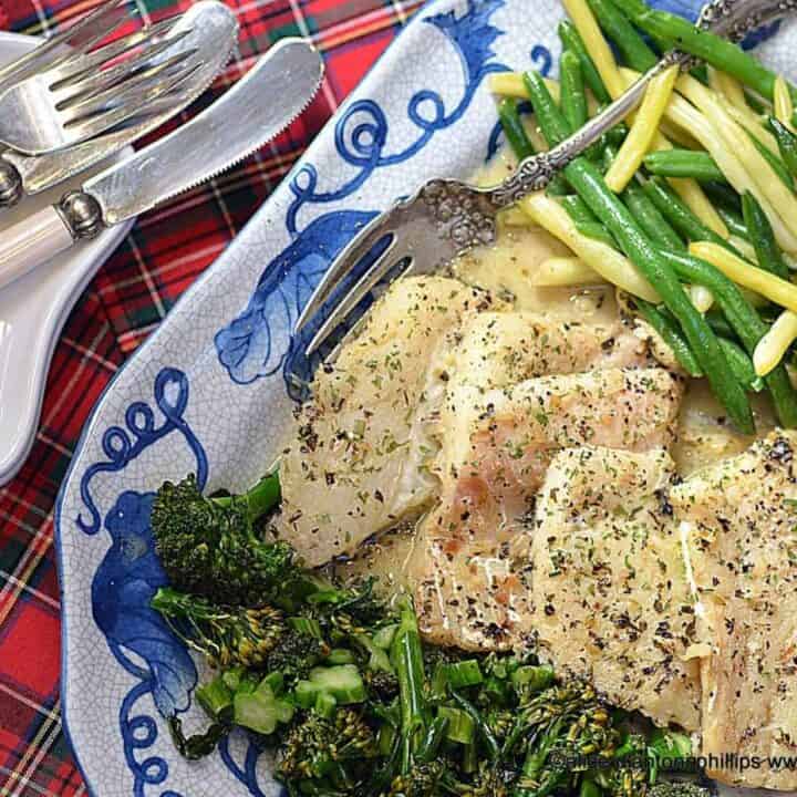 sauteed cod in greek seasoned butter wine sauce