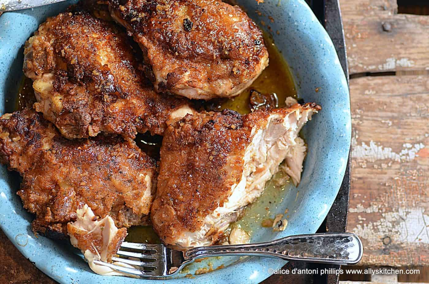 crispy spicy chicken with orange ginger honey maple sauce