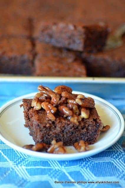 APPLE SPICE CAKE - The Southern Lady Cooks - Brown Sugar Frosting