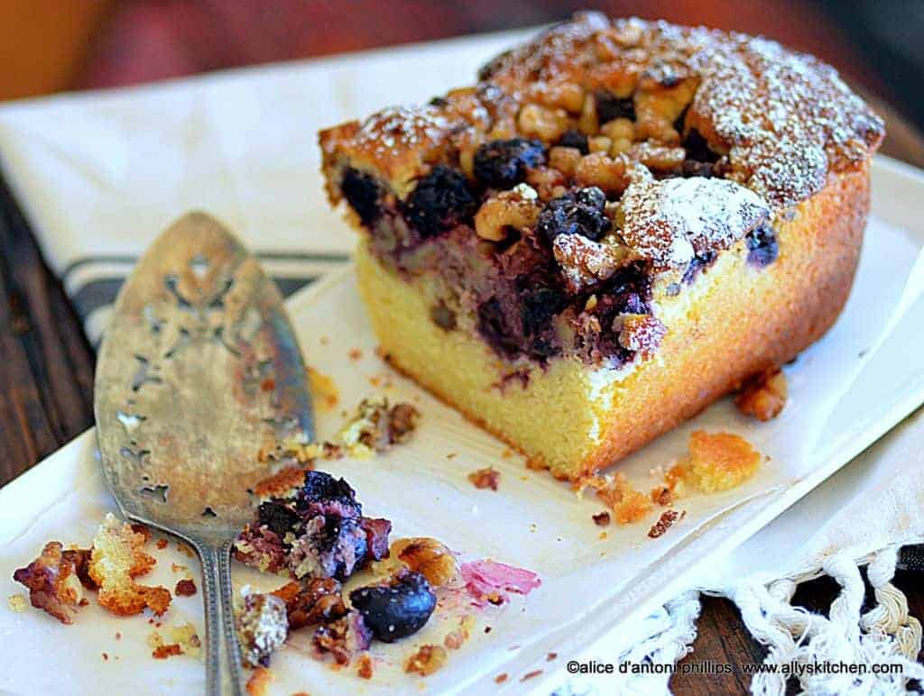 walnut cherry cake