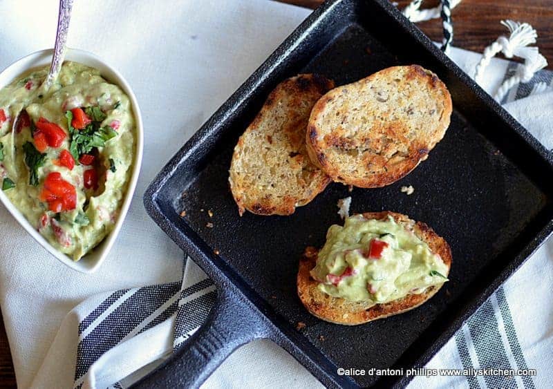 avocado pimento cheese fruit spread