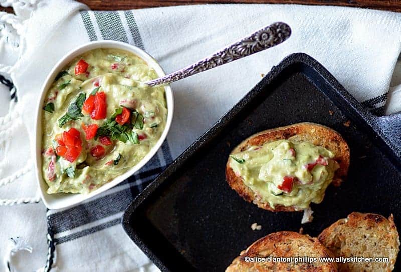 avocado pimento cheese fruit spread