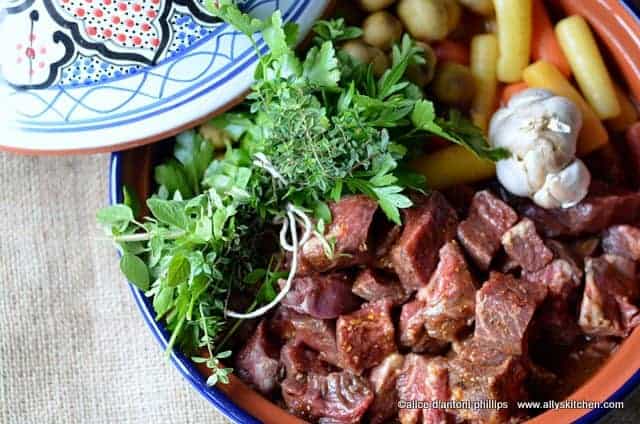 tagine of beef and vegetables