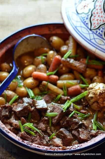 tagine of beef and vegetables