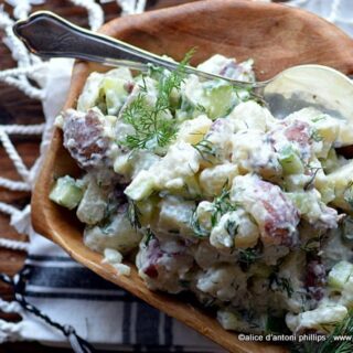 eastern european red potato dill yogurt salad