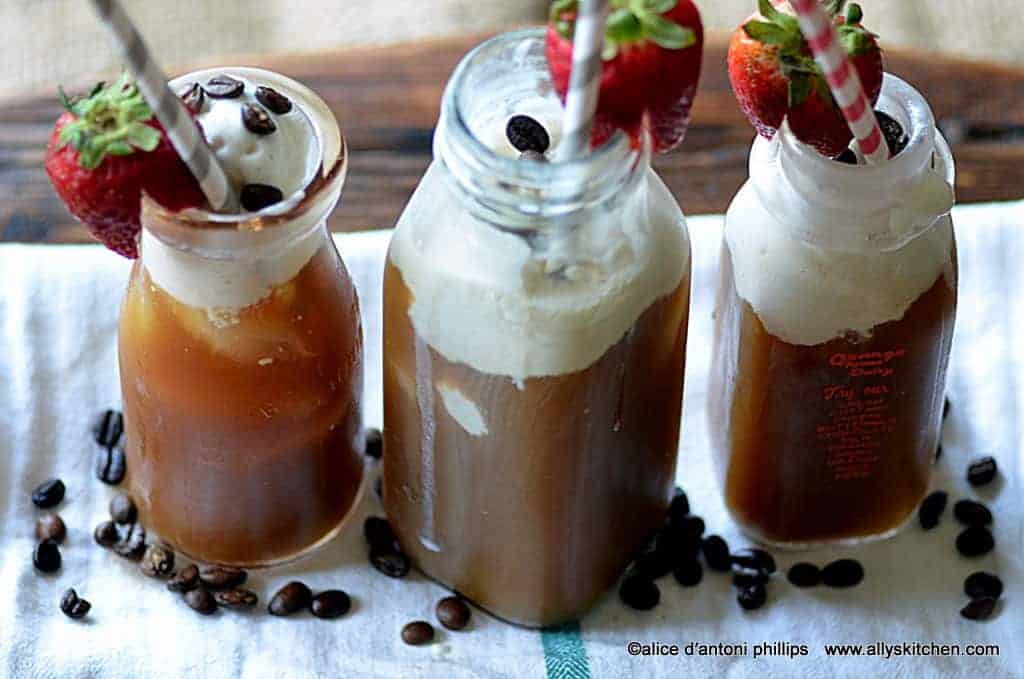 coffee strawberry chiller, coffee drinks