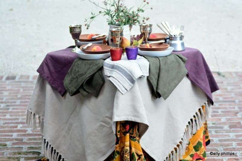 steps to layering love, boho table settings