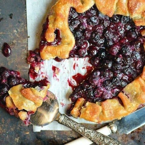 blueberry lemon galette