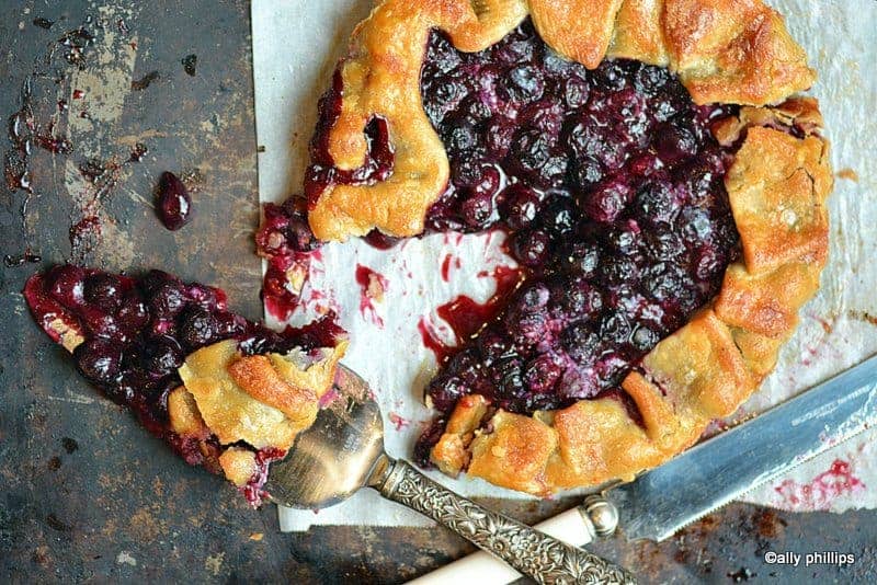 blueberry lemon galette, blueberry lemon galette