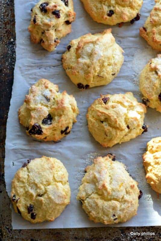 fresh orange cranberry scones