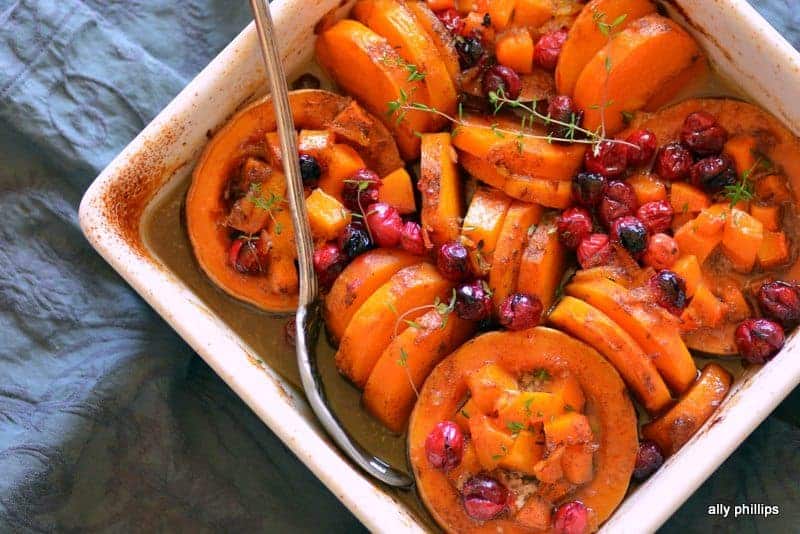 butternut squash cranberry bake