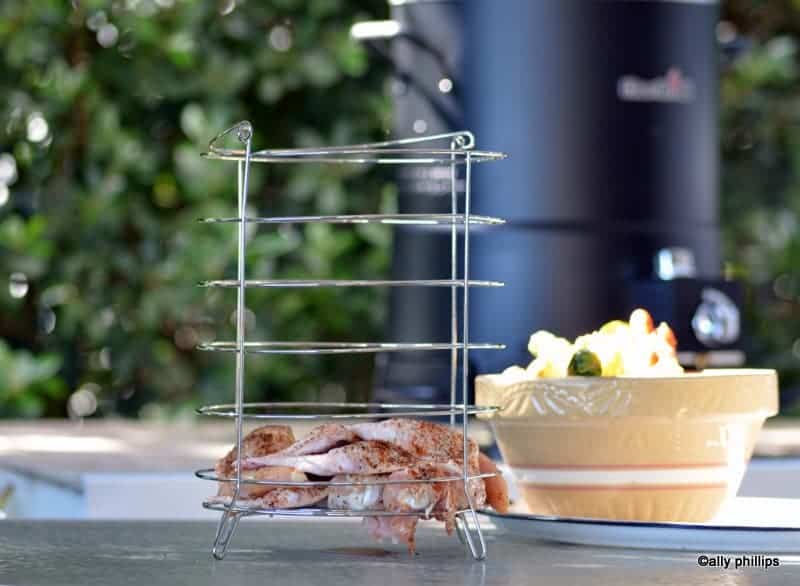 Baking Tray Skewers Air Fryer Stainless Steel Holder BBQ Rack Double-deck  Home