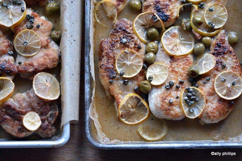 Wine Sauce Lemon Chicken Capers & Olives