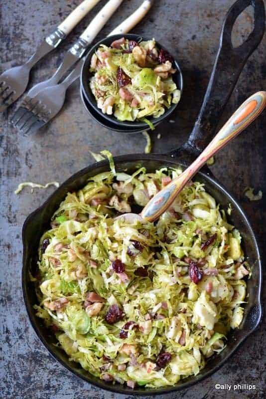 italian chopped brussels sprouts | Ally's Kitchen