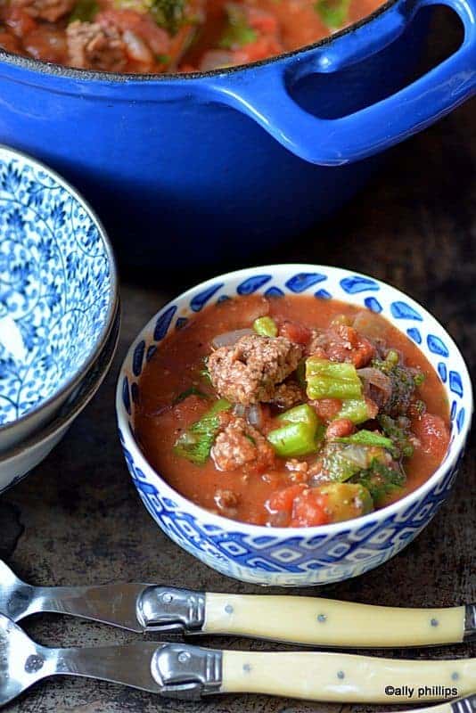 grilled hamburger sriracha soup