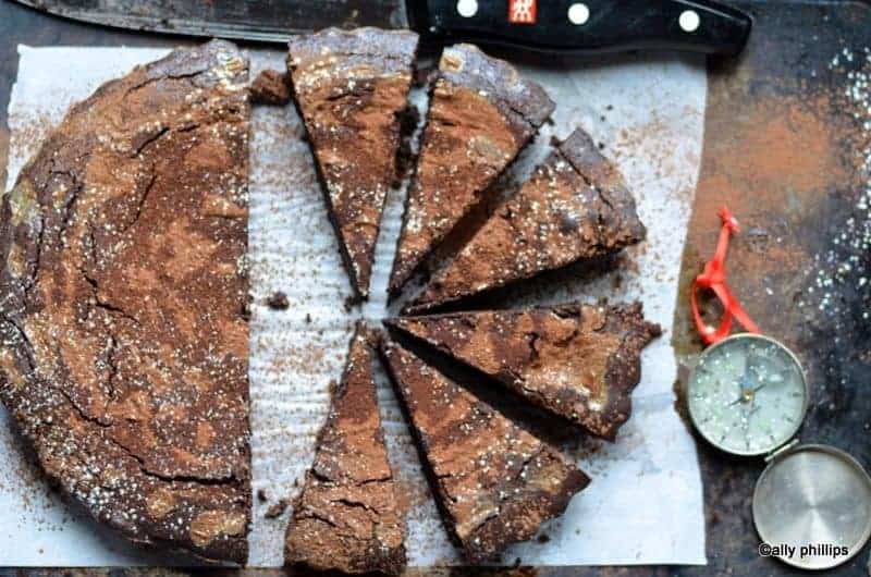 flourless chocolate tart