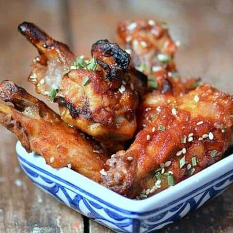 asian curried marmalade wings