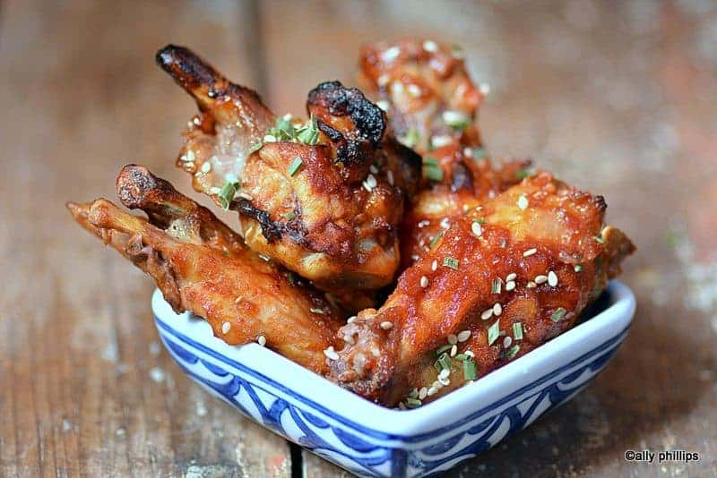 asian curried marmalade wings