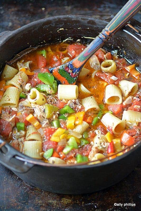 chicken cacciatore soup