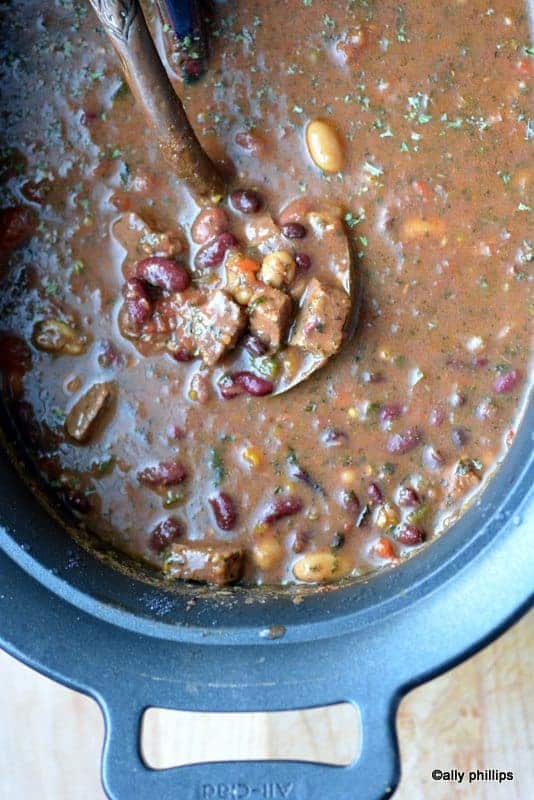 Four Bean Crockpot Chili - Sparkles of Sunshine