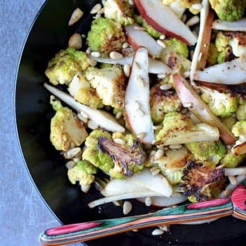 caramalized cauliflower & pears