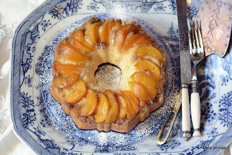 the bridesmaid’s peach cake